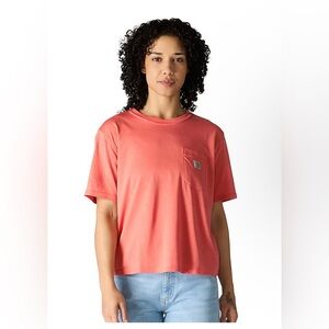 NWT - CARHARTT Tencel Fiber Series Loose Fit T-Shirt - Dusty Cedar size Large